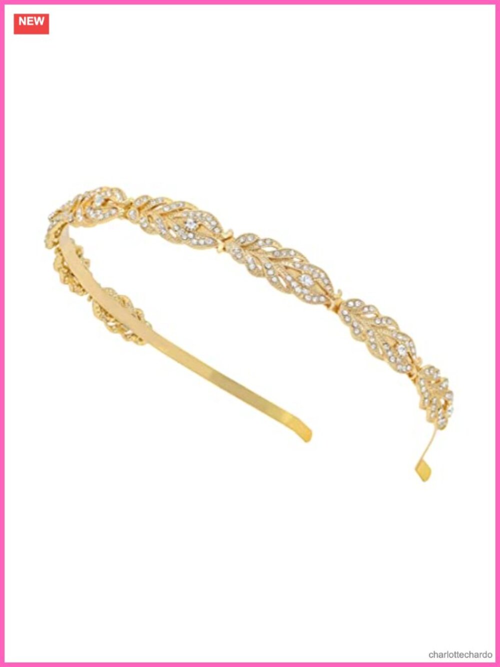 Rhinestone Crystal Wedding Headband Bridal Headpiece Elegant Simple Design